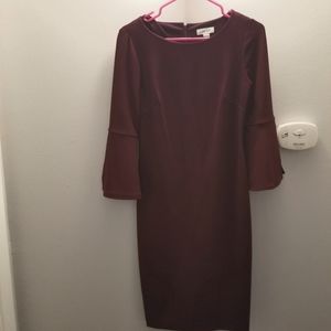 Size 4 Calvin Klein plum dress
